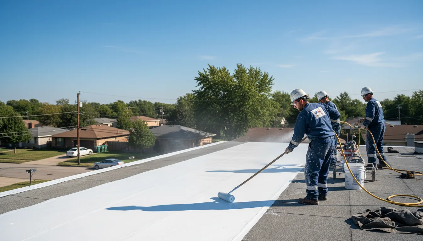 Commercial roof coating in Tunnel Hill, GA near me